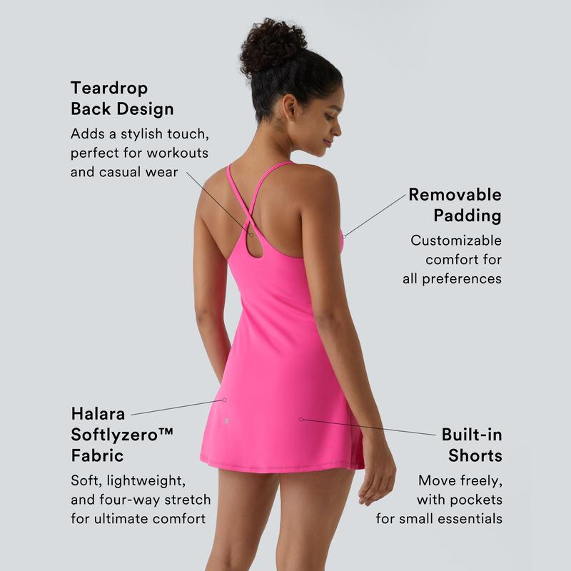 Softlyzero Plush Backless Active Dress- Easy Peezy Edition
