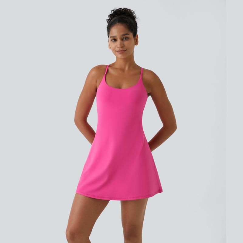 Softlyzero Plush Backless Active Dress- Easy Peezy Edition