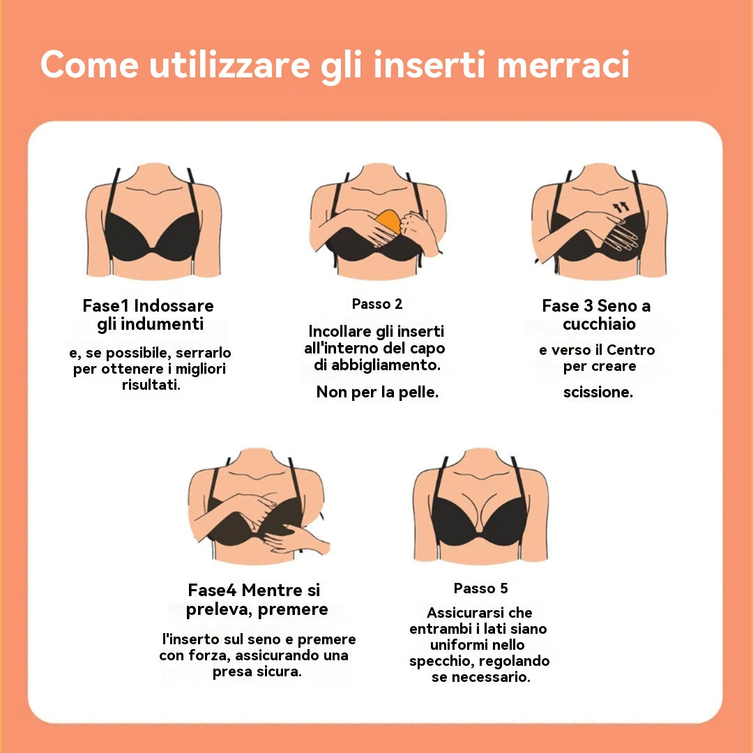 Chicecohub™ Inserti Push-Up – Copricapezzoli Senza Adesivo Italia